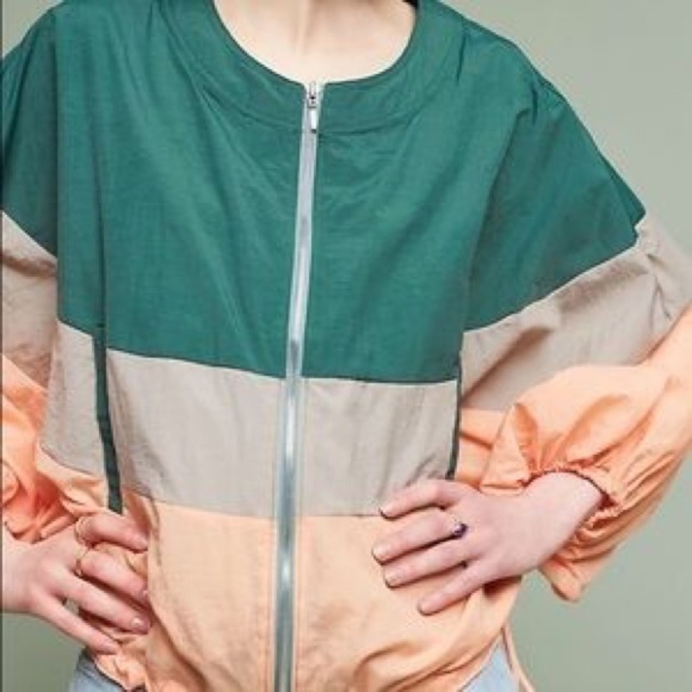 Anthropologie Elevenses Color Block Jacket - Picture 3 of 8